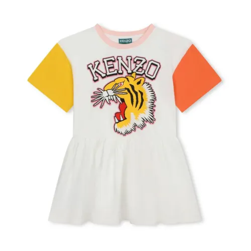 Kenzo , Kenzo Kids Dresses White ,Multicolor female, Sizes: