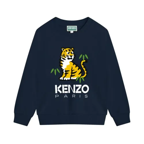 Kenzo , Kenzo Kids Sweaters Blue ,Blue male, Sizes: