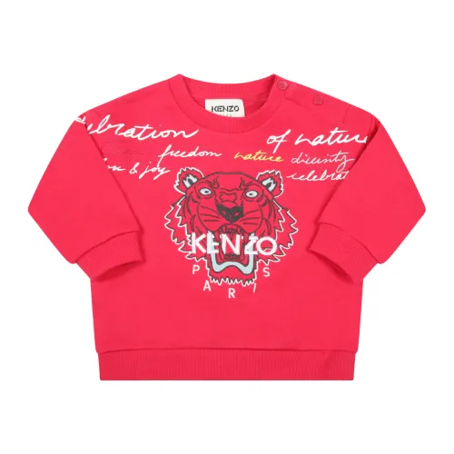 Kenzo , Kids Sweatshirt Felpa ,Pink female, Sizes: