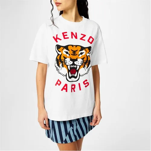 Kenzo Knzo Lucky Tigr Tee Ld41 - White