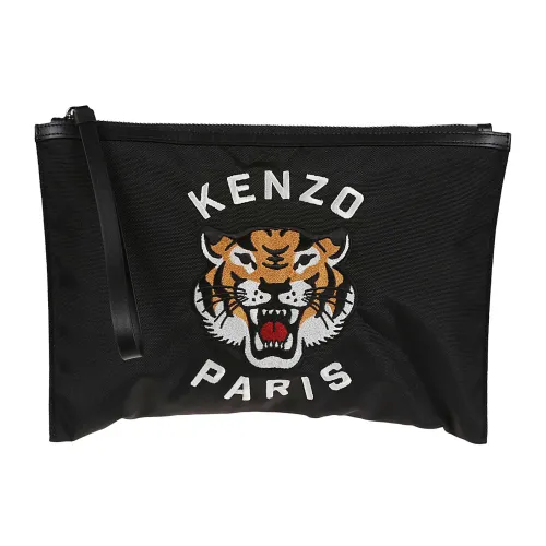 Kenzo , Large Clutch BAG ,Black male, Sizes: ONE SIZE