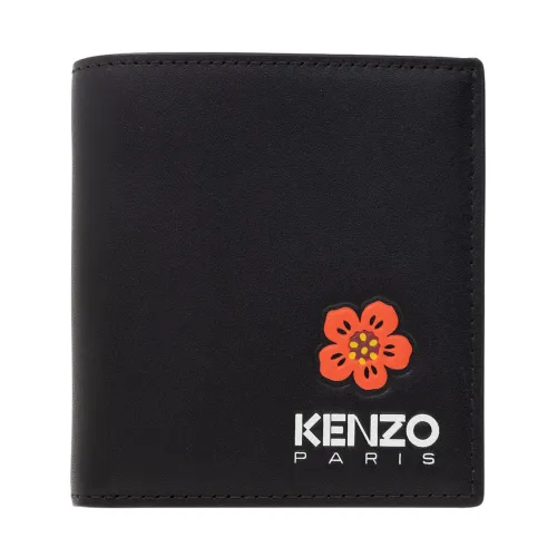 Kenzo , Leather wallet ,Black male, Sizes: ONE SIZE
