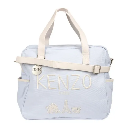 Kenzo , Light Blue Cotton Changing Bag with Adjustable Strap ,Blue unisex, Sizes: ONE SIZE