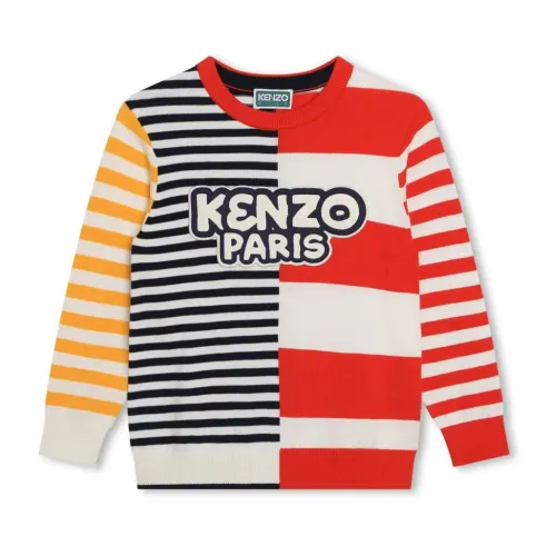 Kenzo , MultiColour Knit Sweaters for Kids ,Multicolor male, Sizes: