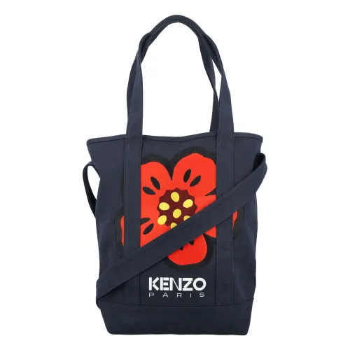 Kenzo , Navy Boke Flower Tote Bag ,Blue male, Sizes: ONE SIZE