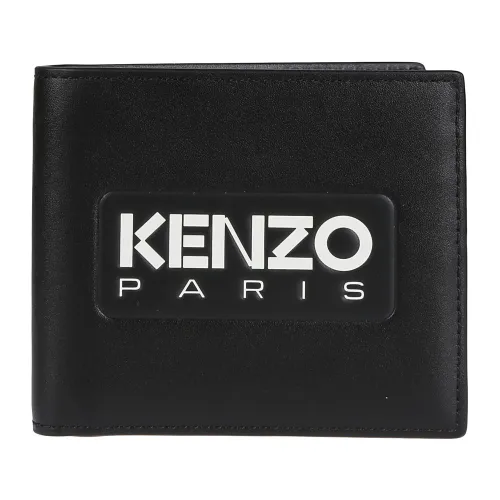 Kenzo , Noir Leather Wallet ,Black male, Sizes: ONE SIZE