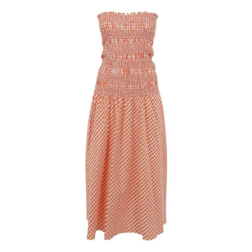 Kenzo , Orange Moyen Maxi Dress ,Pink female, Sizes: