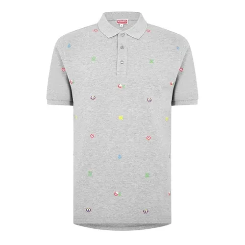 KENZO Pixel Polo Shirt - Grey