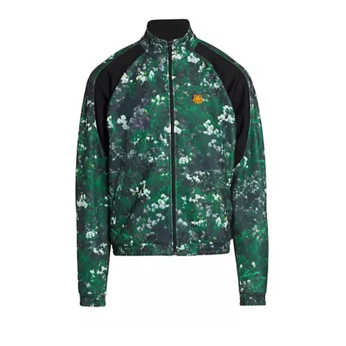 Kenzo , Printed Track Jacket ,Green male, Sizes: