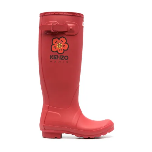 Kenzo , Red Boke Flower Wellington Boots ,Red female, Sizes: