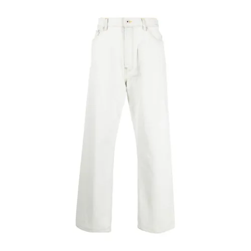 Kenzo , Relaxed Fit Wide Jeans ,White male, Sizes: