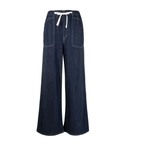 Kenzo , Rinse denim wide sailor jeans ,Blue female, Sizes: