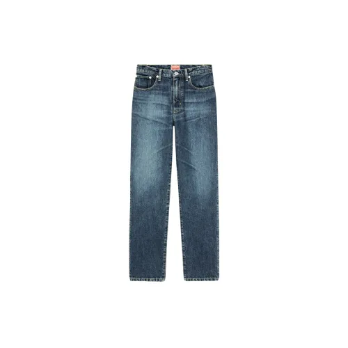 Kenzo , Rock Blue Straight-Cut Jeans ,Blue female, Sizes: