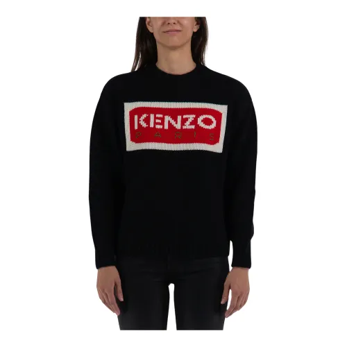 Kenzo , Round-neck Knitwear ,Black female, Sizes: