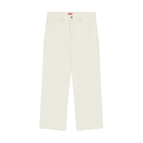 Kenzo , Solid Sumire Cropped Jeans ,White female, Sizes: