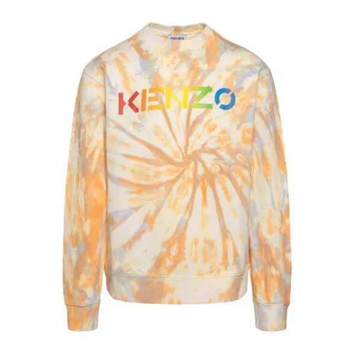 Kenzo , Stylish Orange Sweatshirt for Men ,Multicolor male, Sizes: