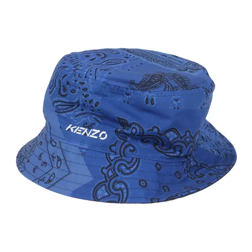 Kenzo , Stylish Reversible Bucket Hat ,Blue male, Sizes: