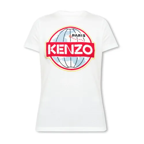 Kenzo , T-shirt with logo ,White female, Sizes: