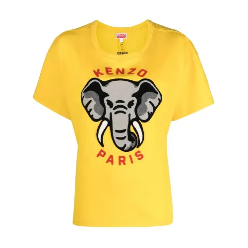 Kenzo , T-Shirts ,Yellow female, Sizes:
