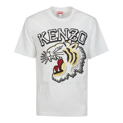 Kenzo , Tiger Varsity Classic T-Shirt ,White male, Sizes: