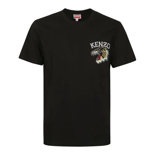 Kenzo , Tiger Varsity Slim T-Shirt ,Black male, Sizes: