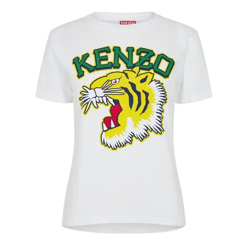 KENZO Tiger Varsity T Shirt - White