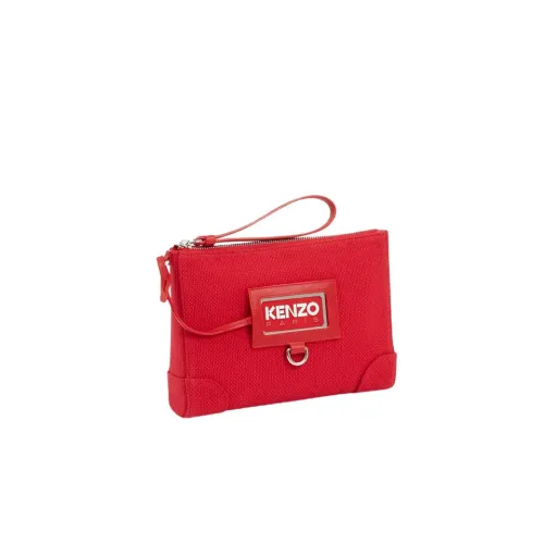 Kenzo , Travel-inspired Red Bag with Badge Holder ,Red female, Sizes: ONE SIZE