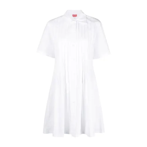 Kenzo , White Casual Short Dress ,White female, Sizes: