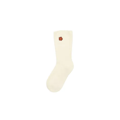 Kenzo , White Logo Sponge Socks ,White unisex, Sizes: ONE