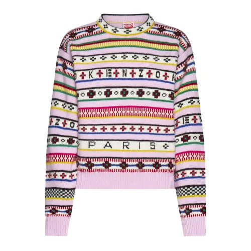 Kenzo , Women's Clothing Sweater Pink Ss23 ,Multicolor female, Sizes: