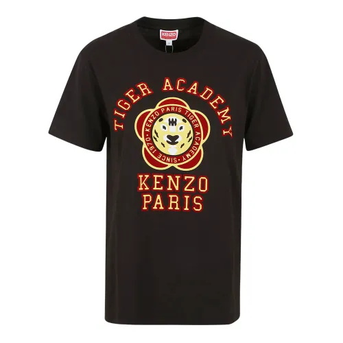 Kenzo , Women's Clothing T-Shirts & Polos Black Aw22 ,Black female, Sizes:
