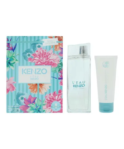 Kenzo Womens L'eau Par Pour Femme Eau de Toilette 100ml + Body Lotion 75ml Gift Set - One Size