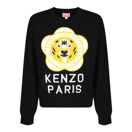 Kenzo , Wool-blend sweater by Kenzo ,Black female, Sizes: