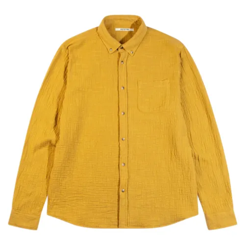 Kestin , Kestin Raeburn Button Down Shirt in Ochre ,Orange male, Sizes: