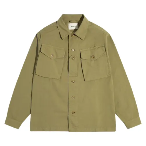 Kestin , Kestin Redford Jacket in Light Military Cotton Ripstop ,Green male, Sizes: