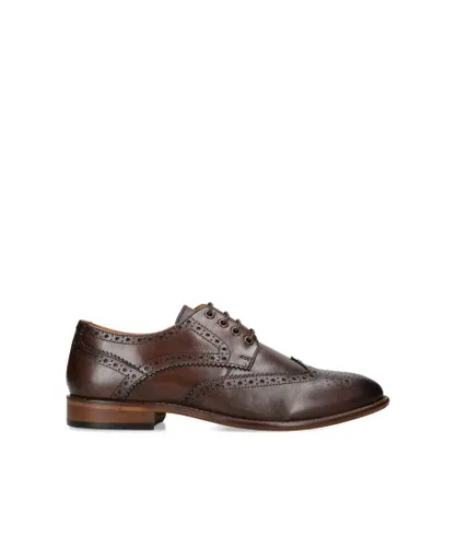 KG Kurt Geiger Mens Leather Connor Brogues - Brown Leather (archived)
