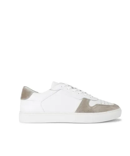 KG Kurt Geiger Mens Leather Flash Sneakers - White Leather (archived)