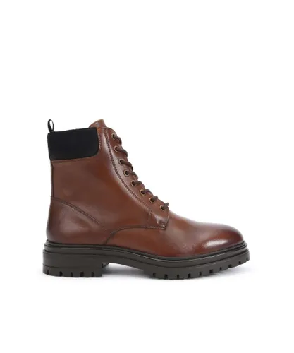 KG Kurt Geiger Mens Leather Force Cuff Boots - Tan Leather (archived)