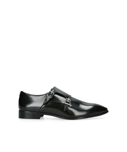 KG Kurt Geiger Mens Leather Silas Double Monk - Black Leather (archived)