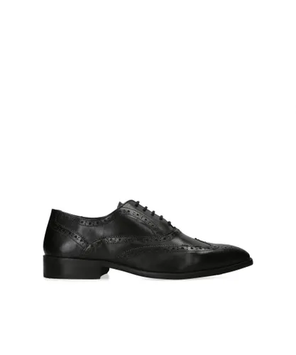KG Kurt Geiger Mens Leather Tyson Brogue Brogues - Black Leather (archived)