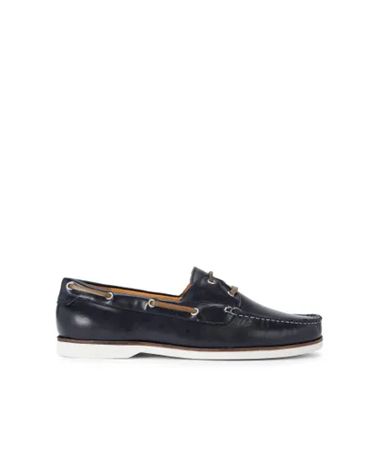 KG Kurt Geiger Mens Leather Venice Boat Shoes - Navy Leather (archived)