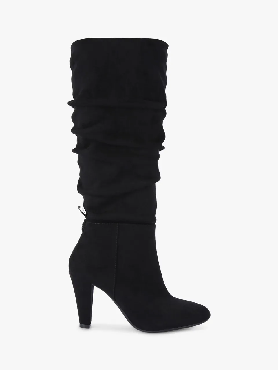 KG Kurt Geiger Slinky Microsuede Knee High Boots - Black - Female