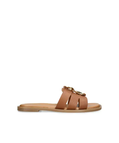 KG Kurt Geiger Womens Leather Raelle Sandals - Tan Leather (archived)