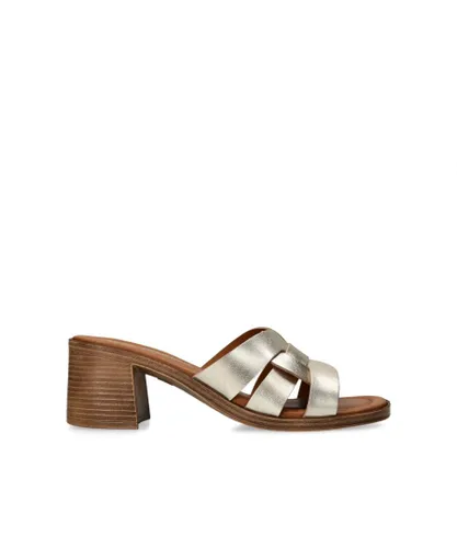 KG Kurt Geiger Womens Leather Remy Sandals - Gold Leather (archived)