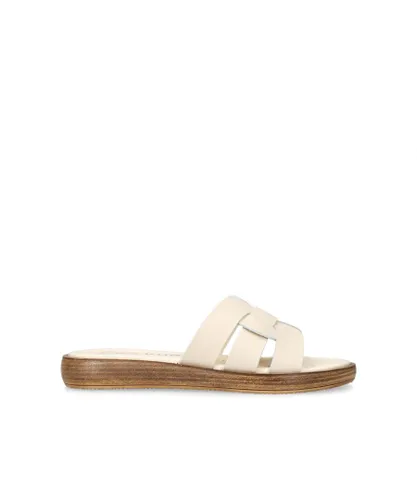 KG Kurt Geiger Womens Leather Robin Sandals - White Leather (archived)