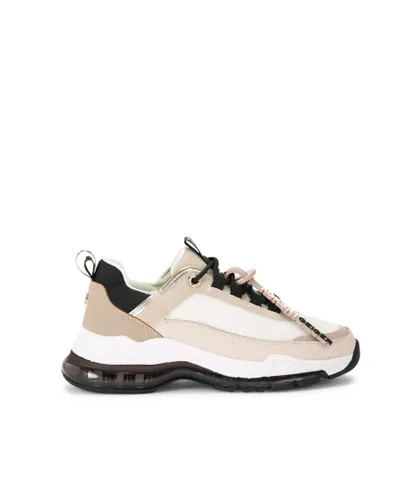 KG Kurt Geiger Womens Legit Lace Up Sneakers - Taupe Fabric