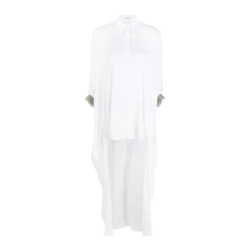 Khaite , Beige Linen Blend Round Neck T-Shirt ,White female, Sizes: