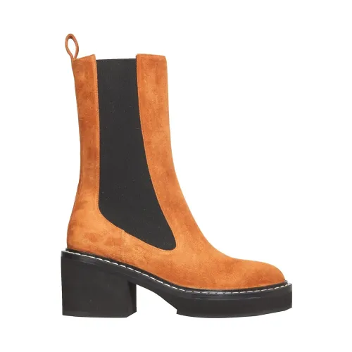 Khaite , Calgary Boots ,Orange female, Sizes: