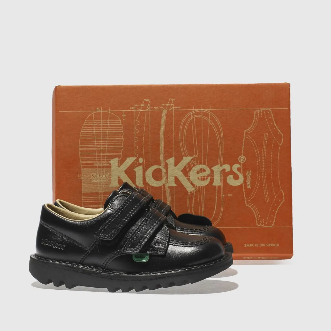 Kickers Black Kick Lo Toddler Shoes