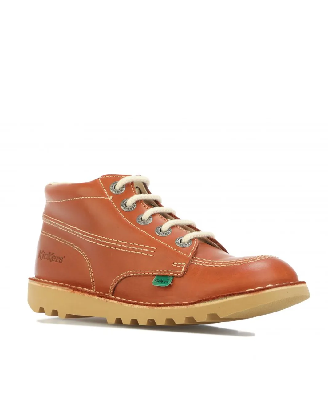 Kickers Boys Boy's Junior Kick Hi Core Leather Boots in Tan Leather (archived)